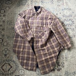 Kapital flannel check slappy long coat size 1